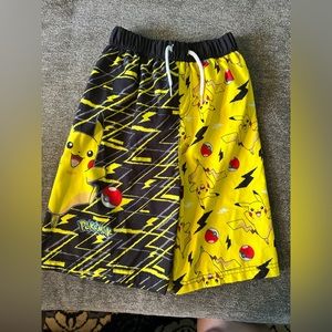 Pikachu swim trunks. Size 10